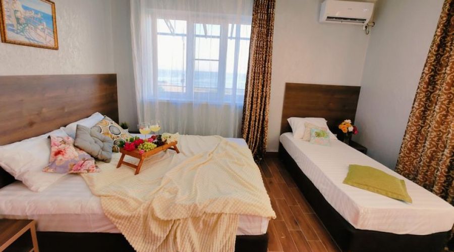 Полулюкс 3-местный 1-комнатный (вид на море)